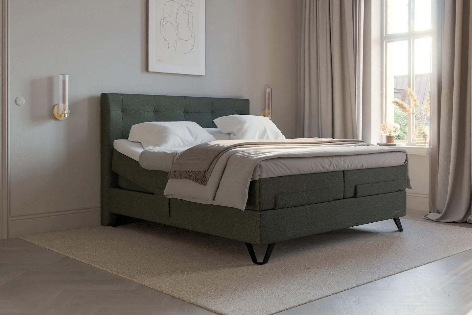 Carat aqtive II regulerbar seng 160x200 cm
