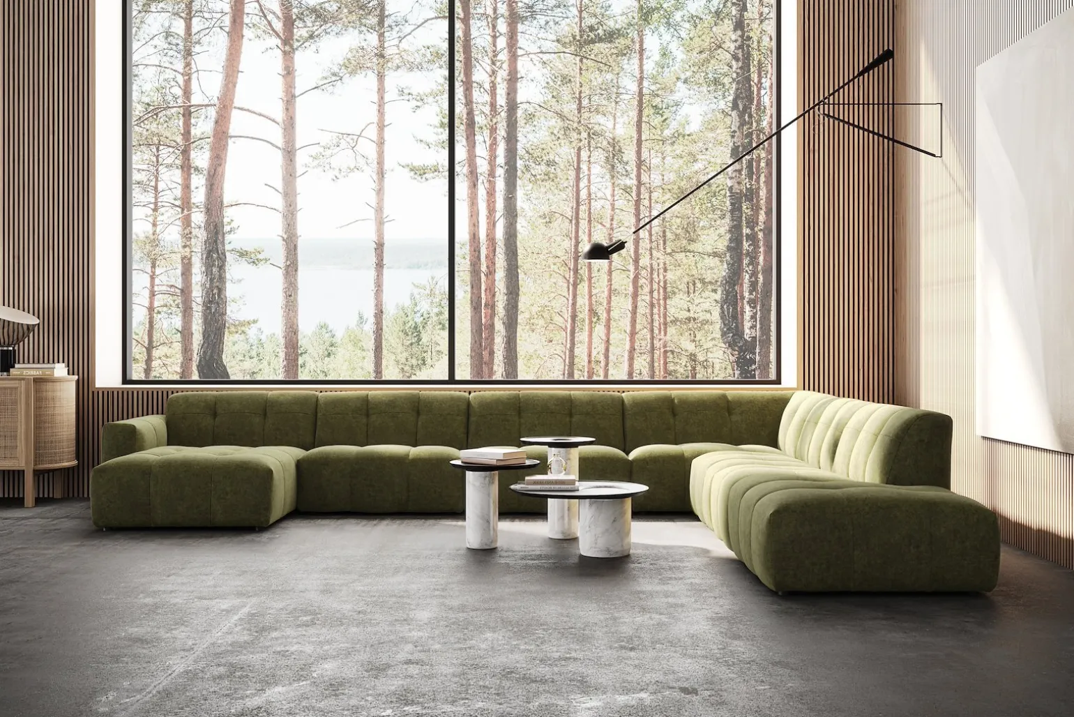 Chess U-sofa oppsett