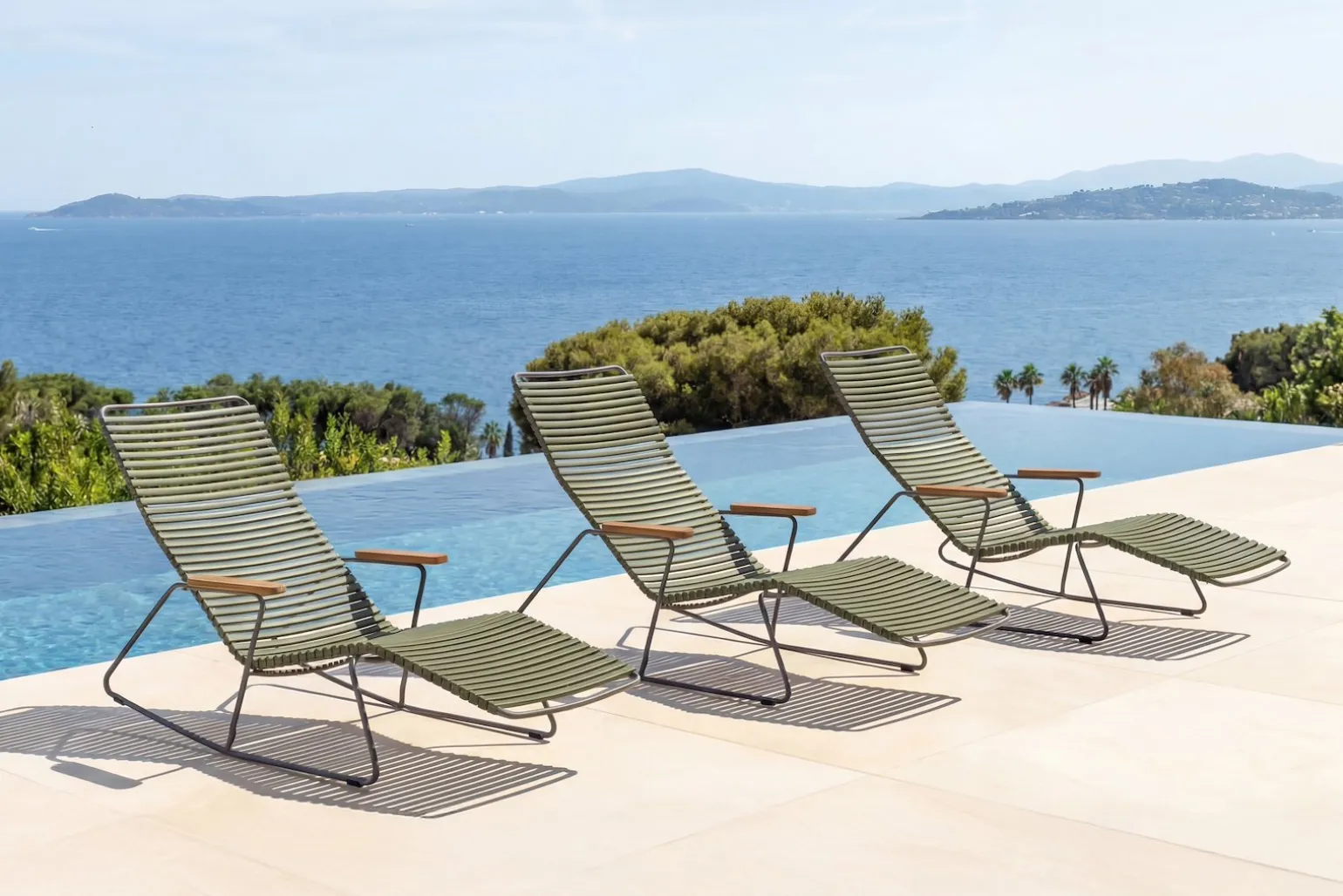 Click solstol med rocker
