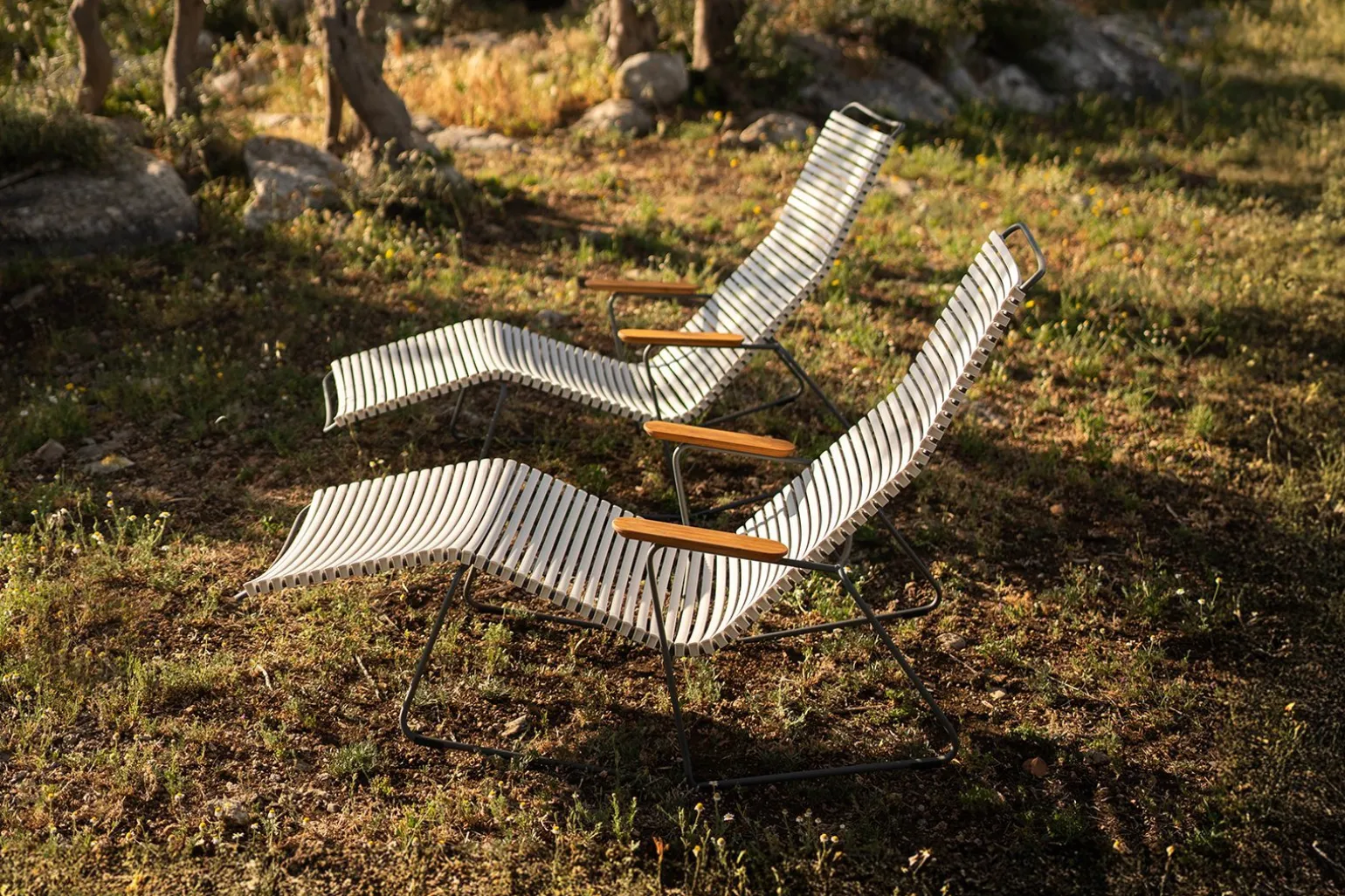 Click solstol med rocker