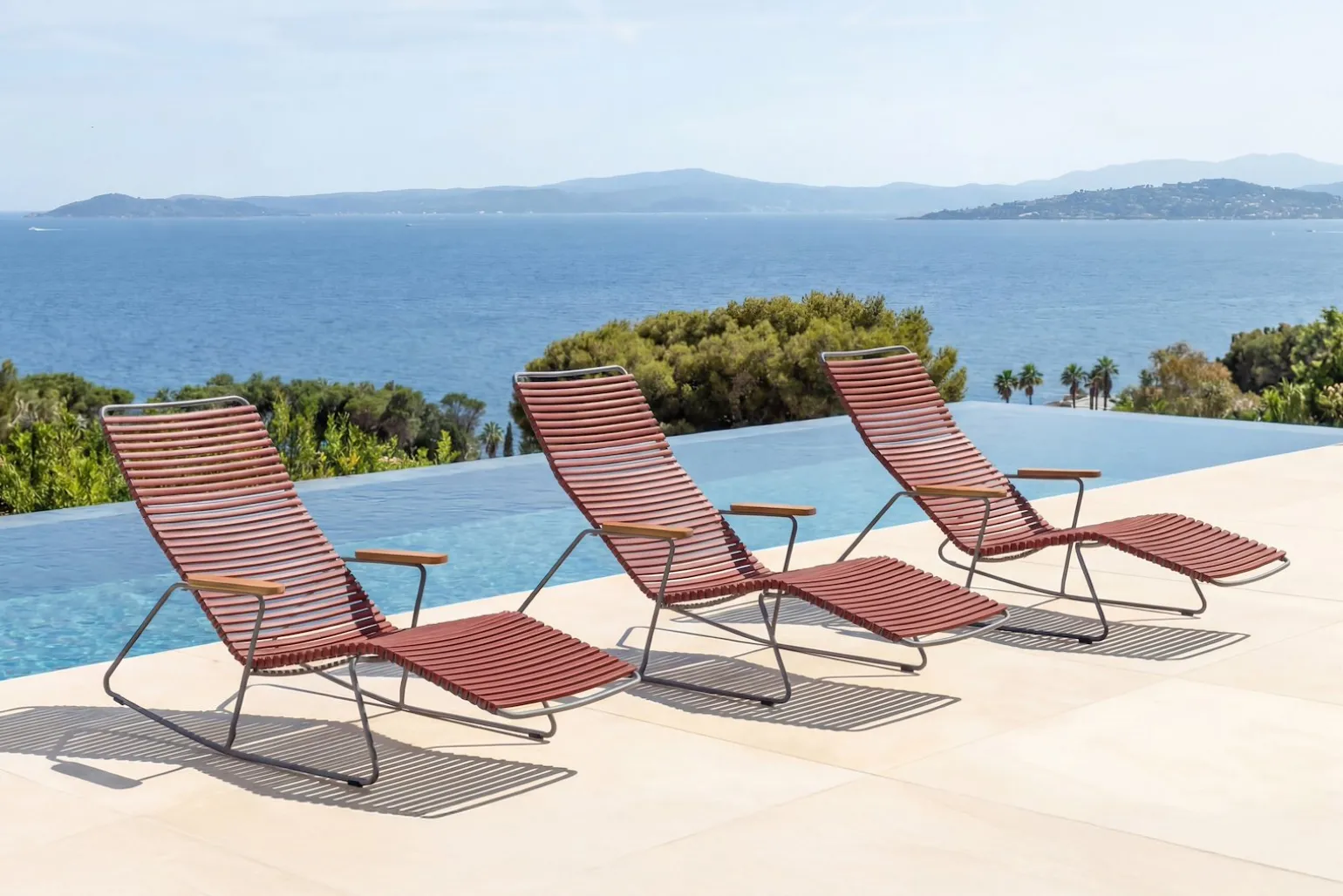 Click solstol med rocker
