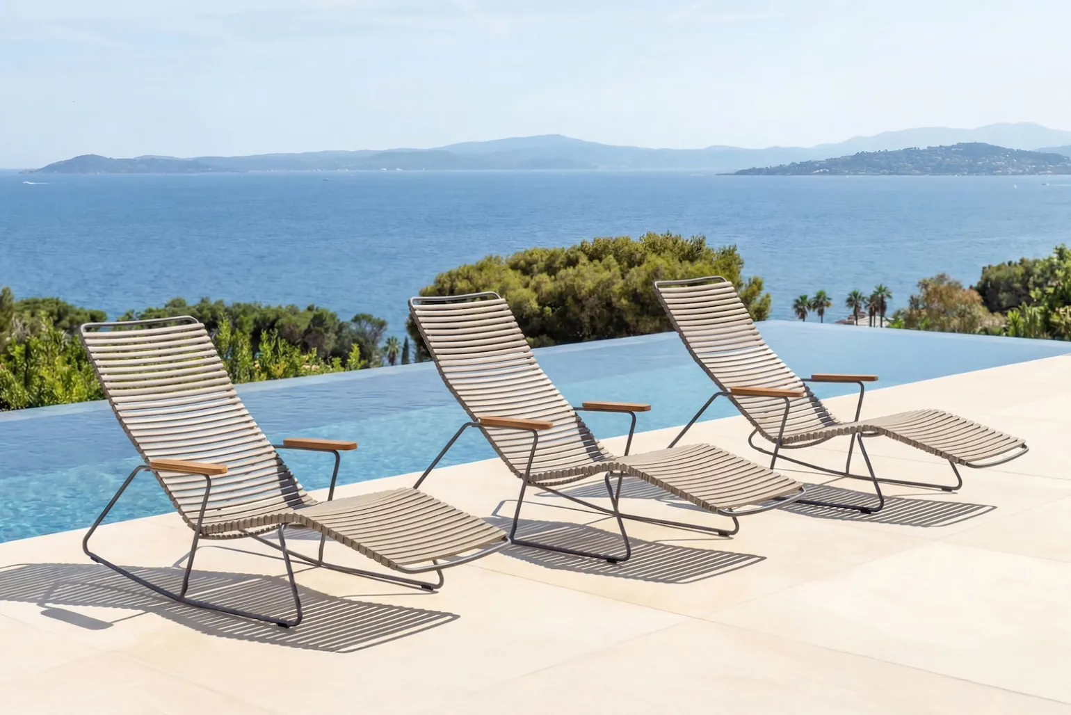 Click solstol med rocker