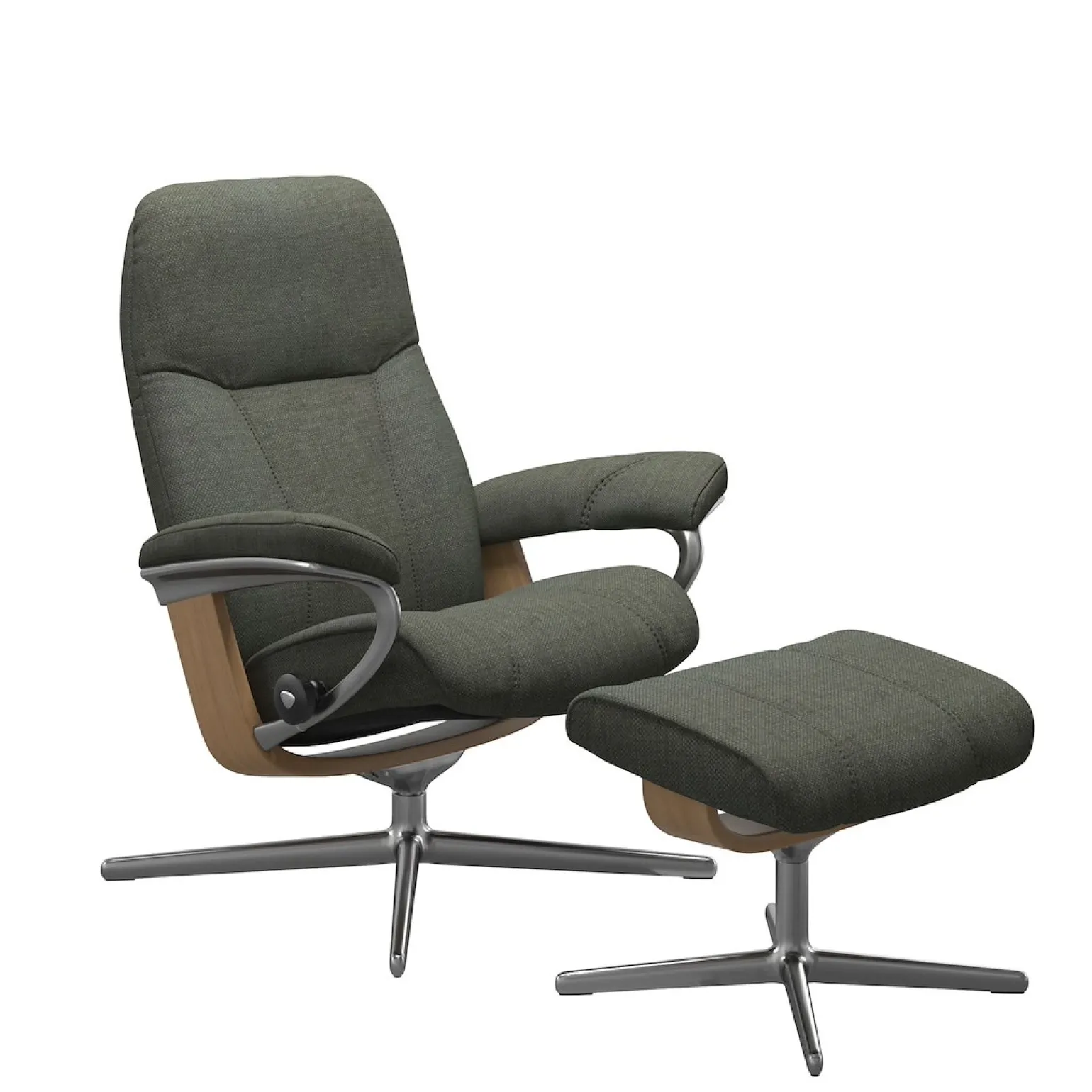 Consul (M) Cross lenestol med krakk
