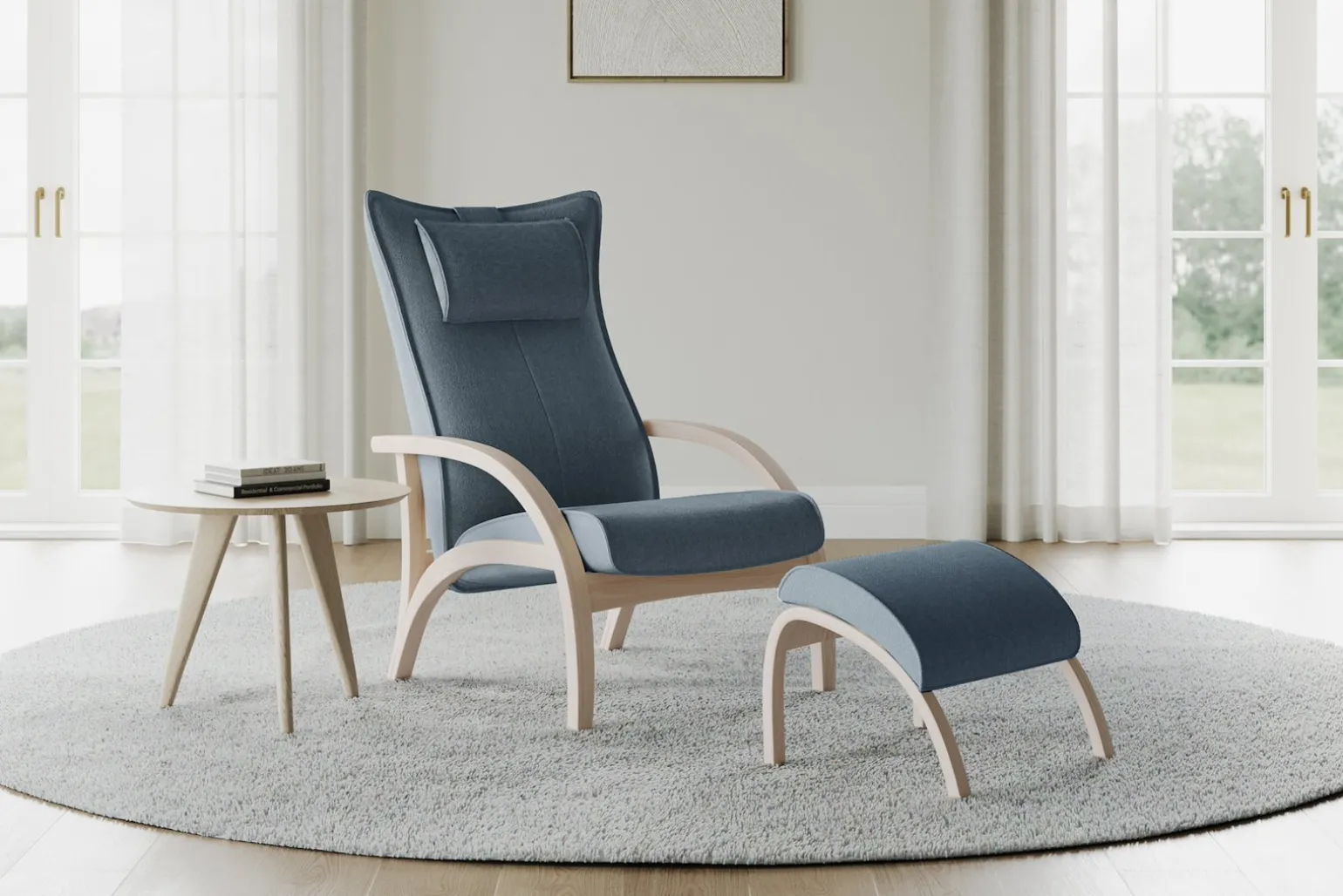Delta Adventure lenestol med krakk