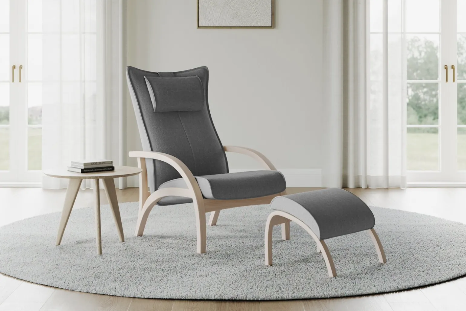 Delta Adventure lenestol med krakk