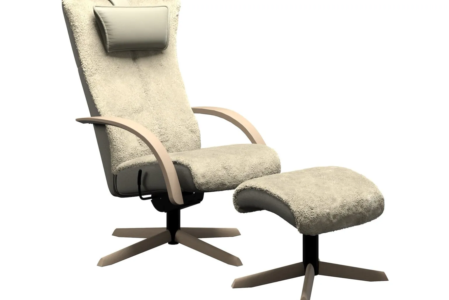 Delta Motion Wood Lenestol med krakk