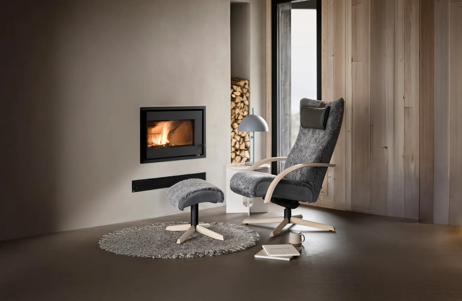 Delta Motion Wood Lenestol med krakk