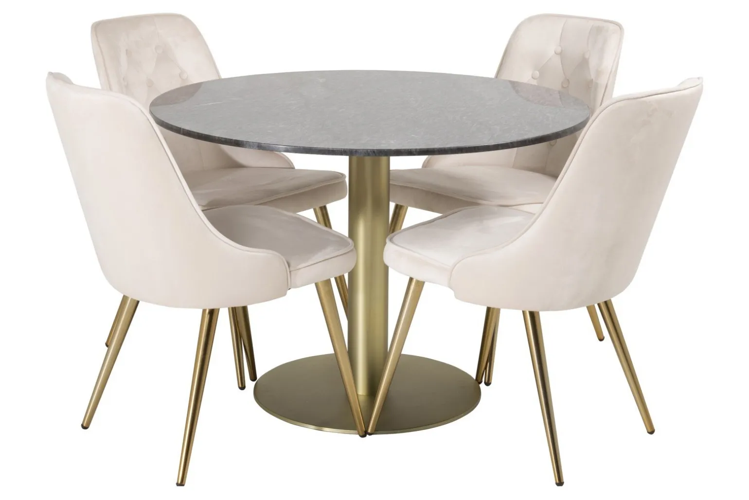 Estelle og Velvet Deluxe Spisegruppe