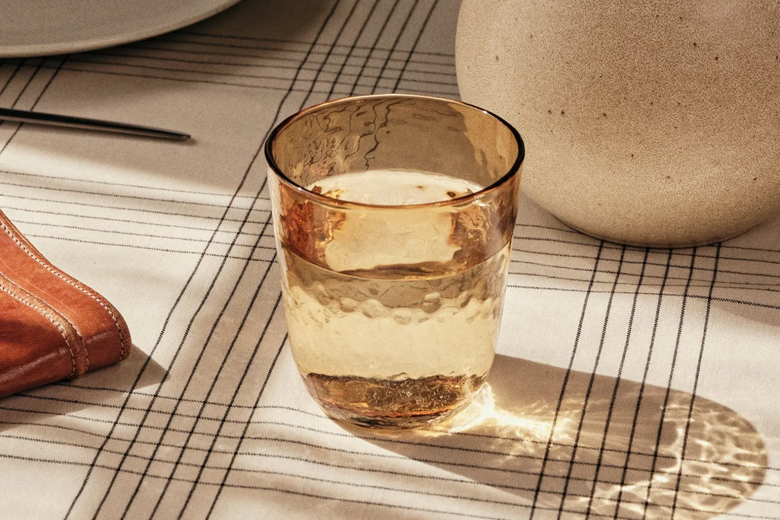 Hammered drikkeglas
