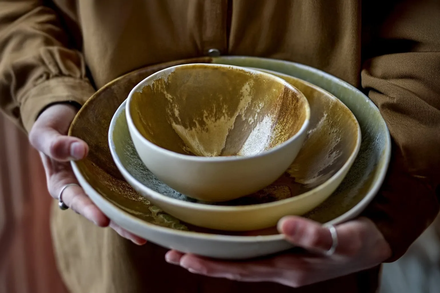 Lacey serverings- og dekorasjonsbolle
