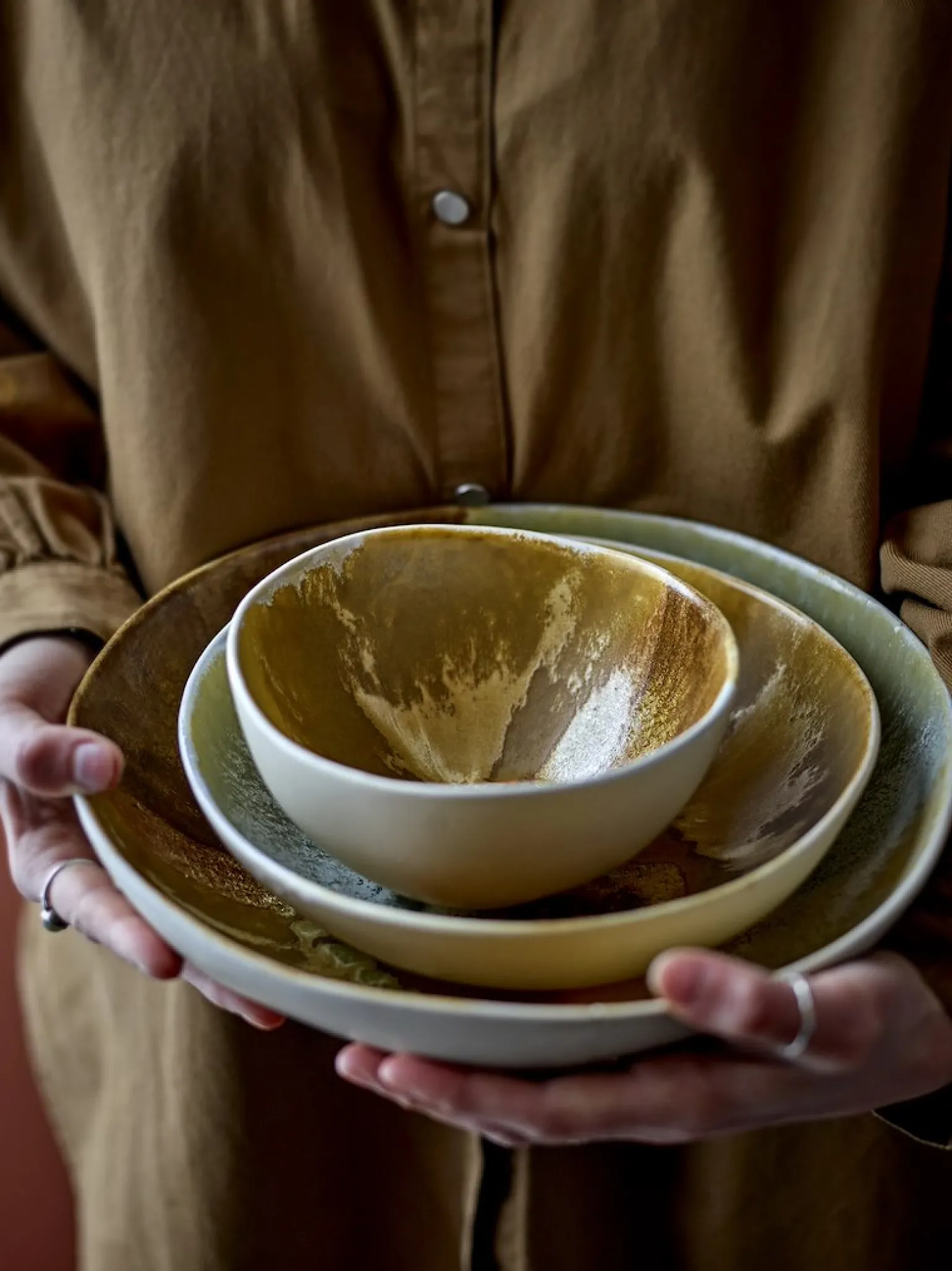 Lacey serverings- og dekorasjonsbolle