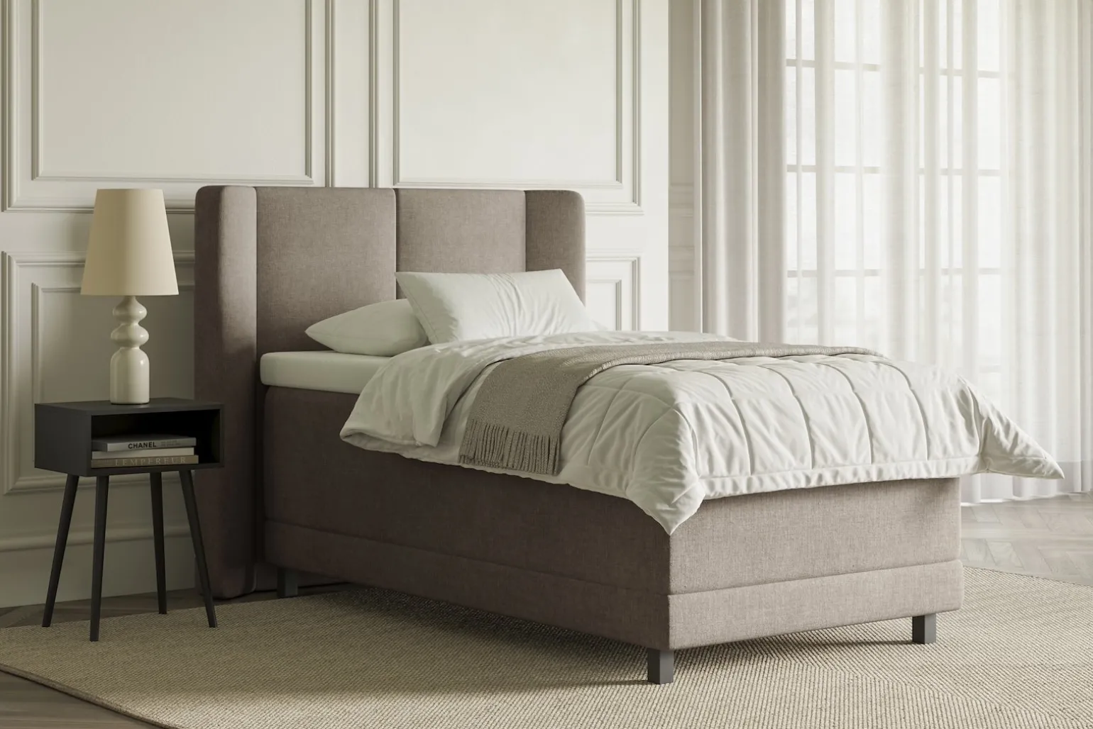 Lux 3 regulerbar seng 105x210 cm