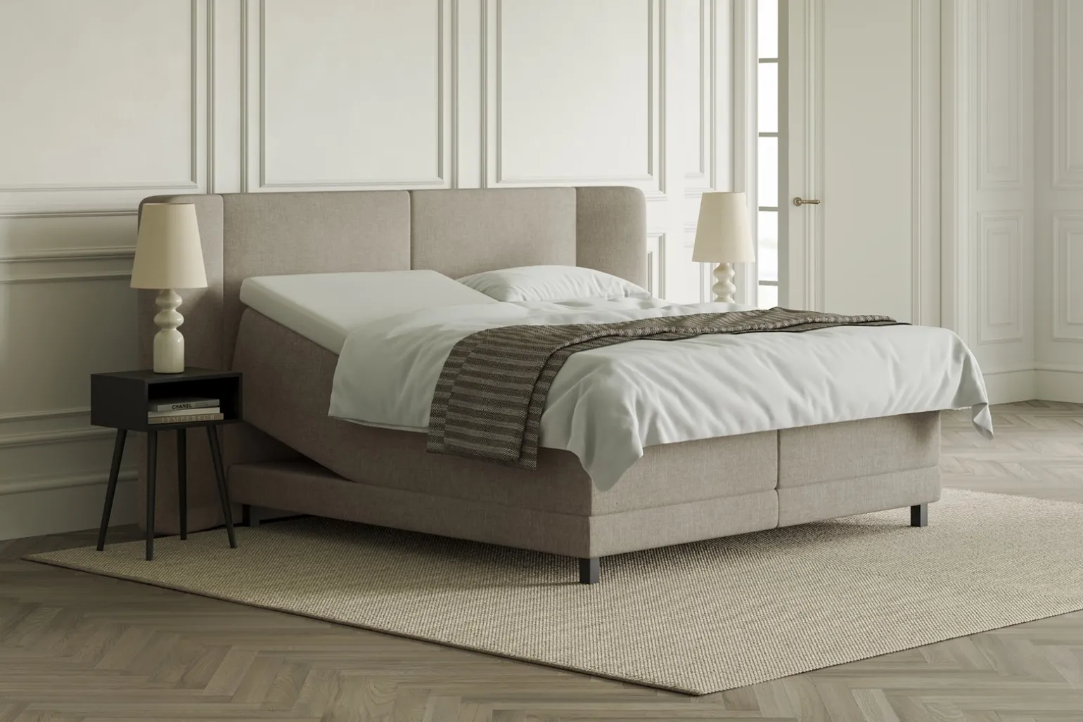 Lux 3 regulerbar seng 180x210 cm