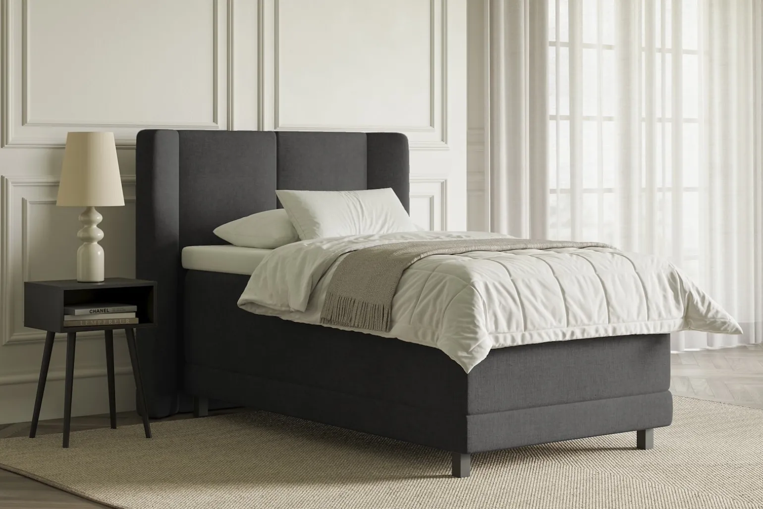 Lux 3 regulerbar seng 105x210 cm