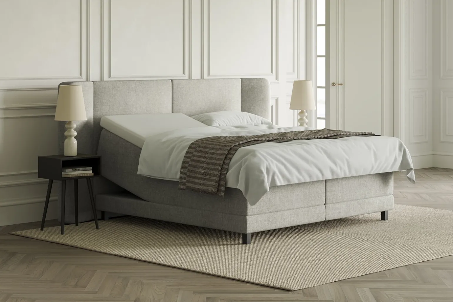 Lux 3 regulerbar seng 180x200 cm