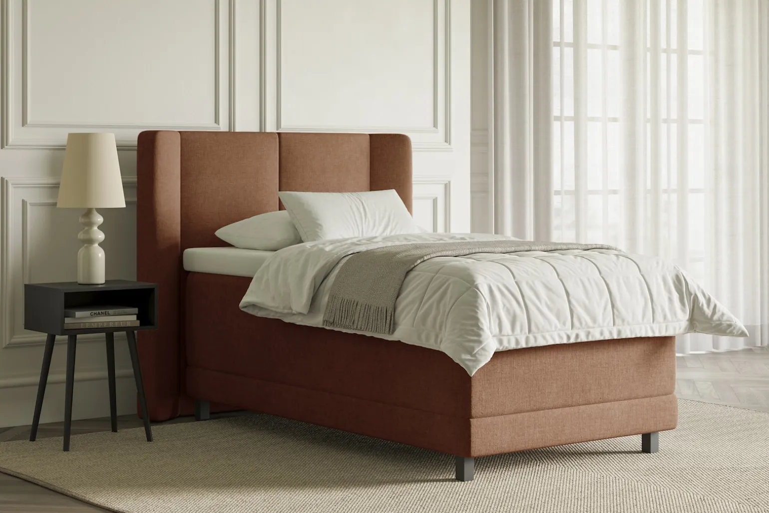 Lux 3 regulerbar seng 105x210 cm