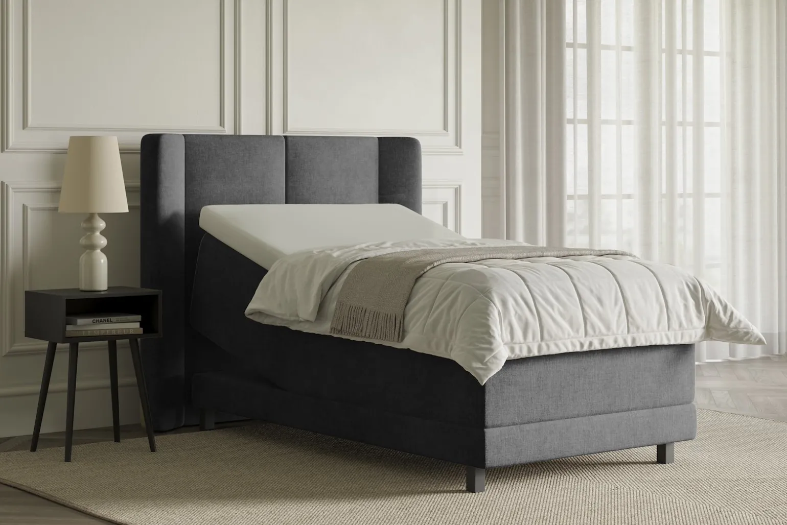 Lux 3 regulerbar seng 105x210 cm