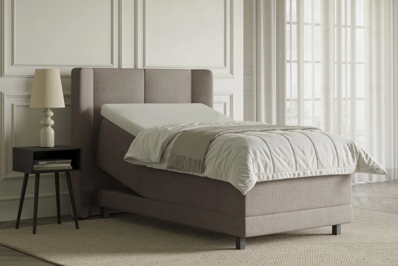 Lux 3 regulerbar seng 105x210 cm
