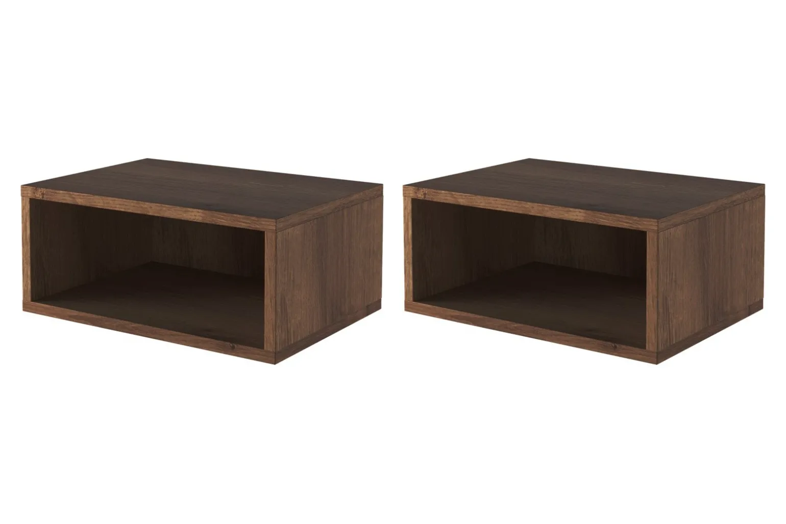 Nattbord Wood røkt eik 2-Pk