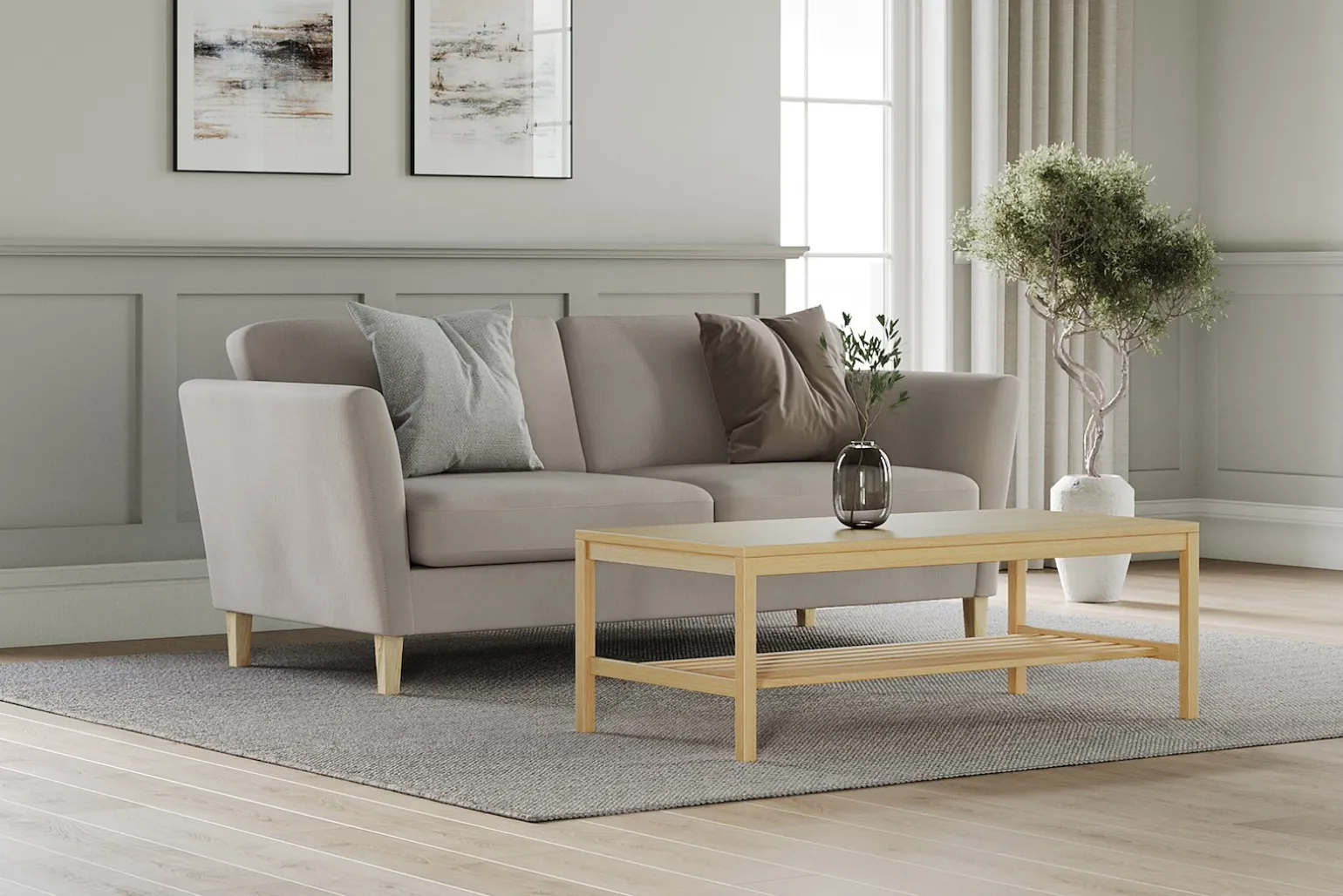Noor 3-seter duoputer sofa
