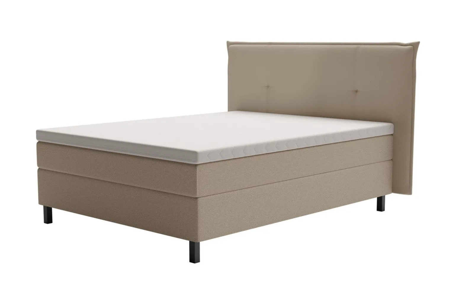 Premium 15 kontinentalseng med sengegavl 210x210 cm