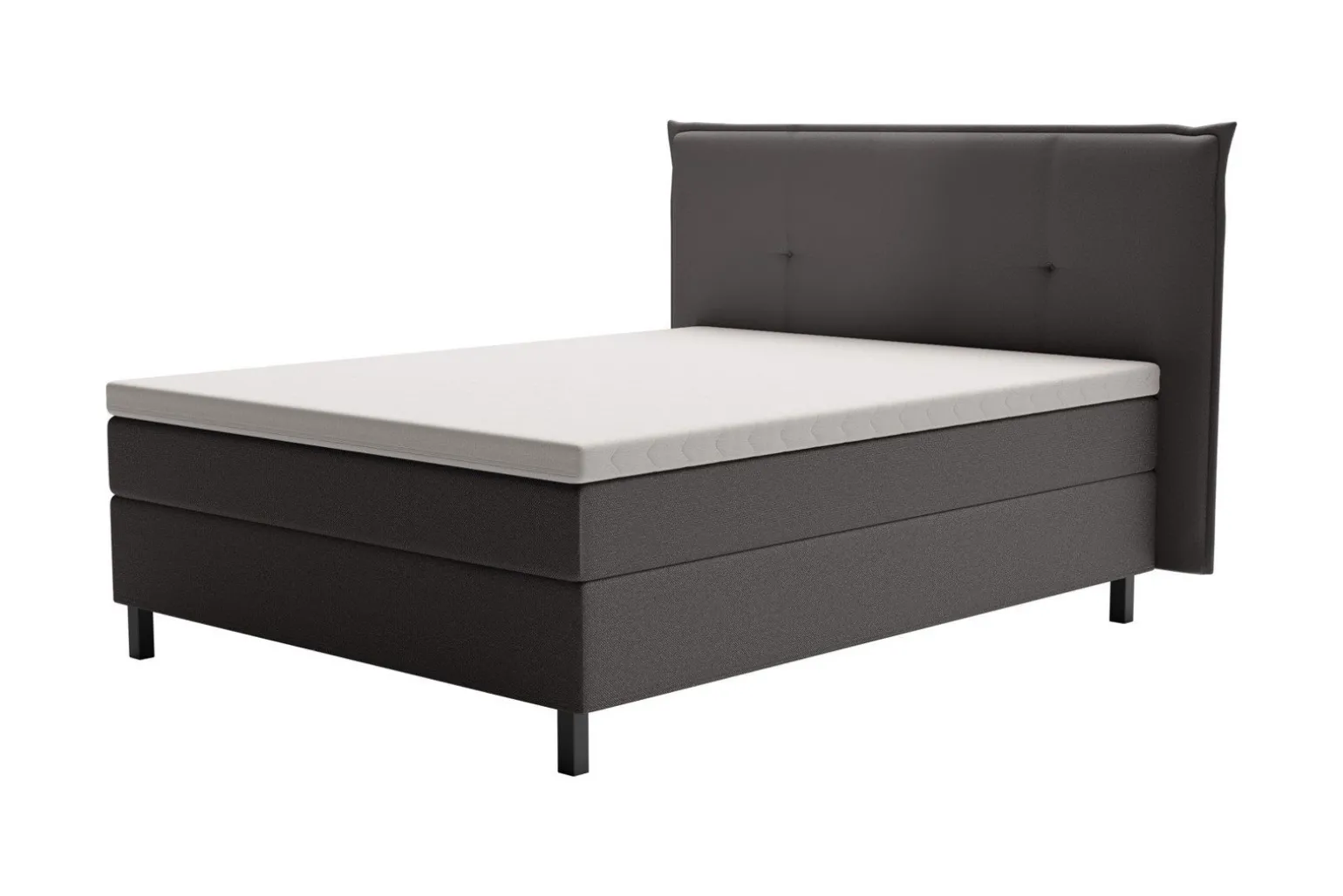 Premium 15 kontinentalseng med sengegavl 210x210 cm