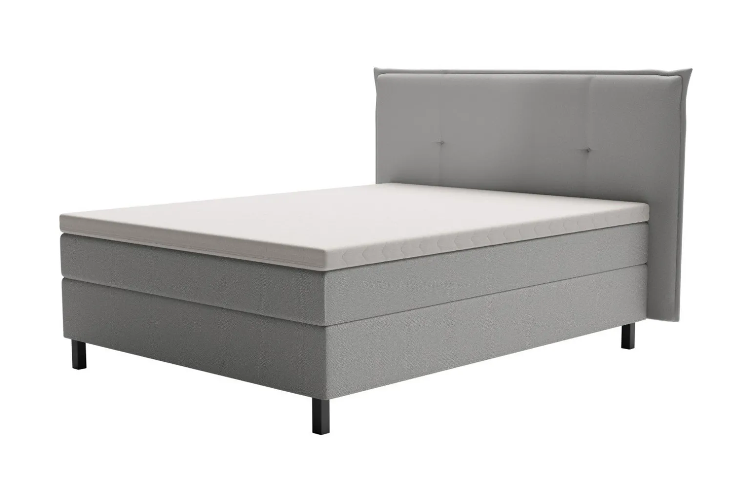 Premium 15 kontinentalseng med sengegavl 210x210 cm