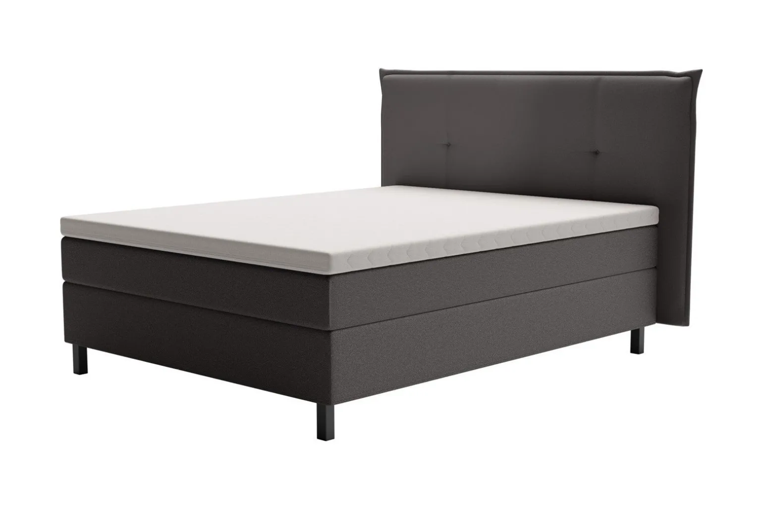 Premium 15 kontinentalseng med sengegavl 210x210 cm