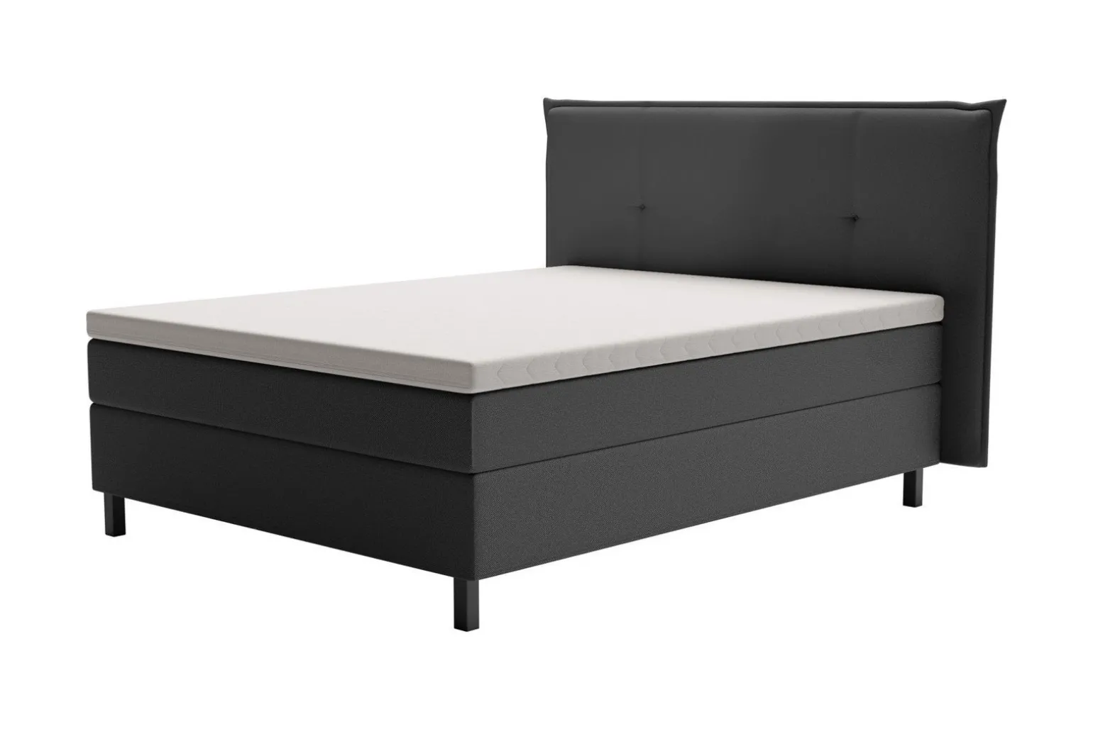 Premium 15 kontinentalseng med sengegavl 210x210 cm