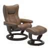 Stressless® Wing (M) Classic lenestol med krakk