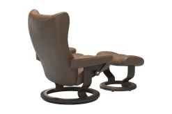 Stressless® Wing (M) Classic lenestol med krakk