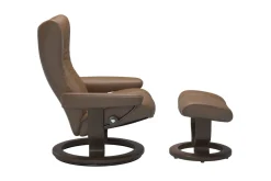 Stressless® Wing (M) Classic lenestol med krakk