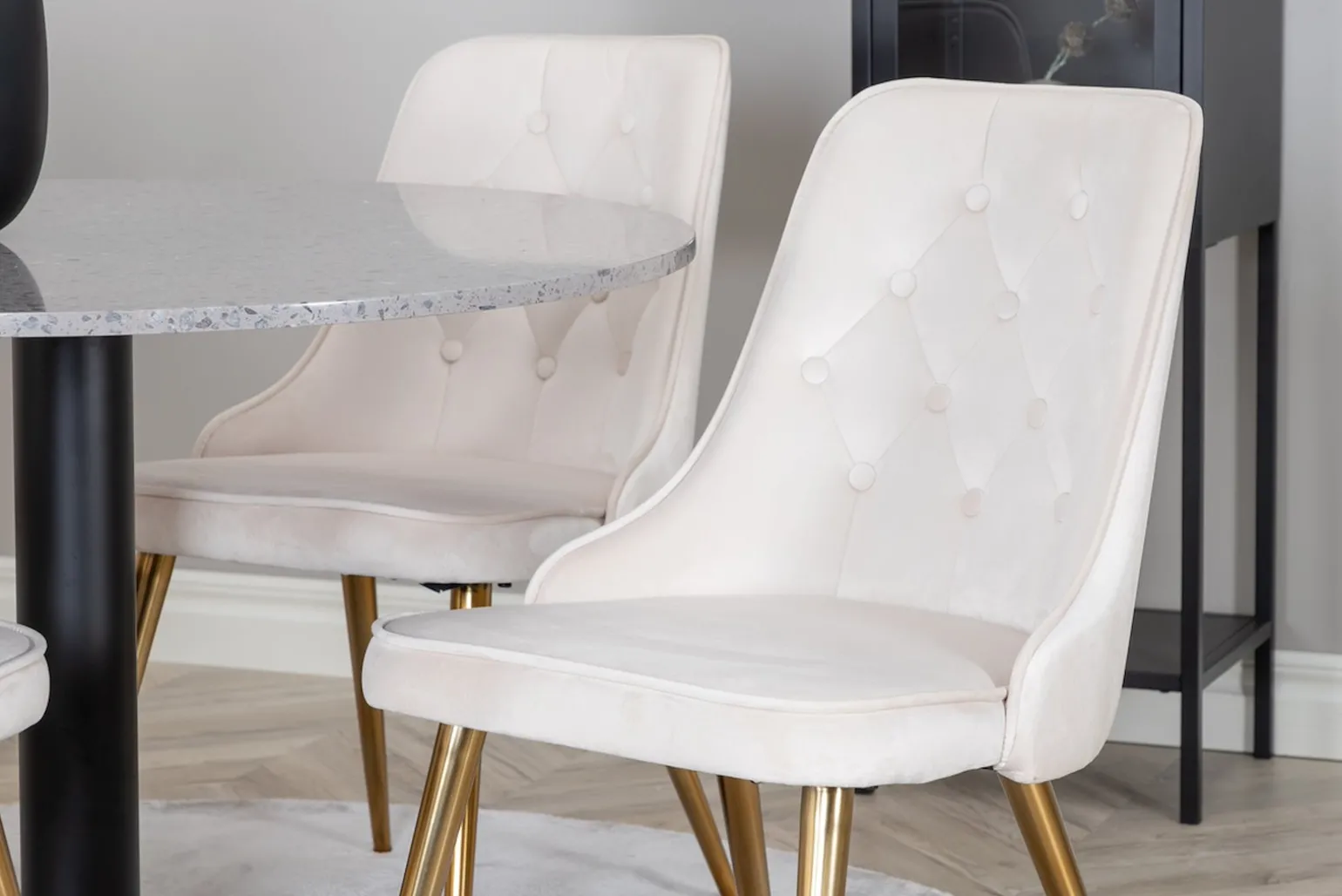 Velvet Deluxe Spisestol Sett av 2