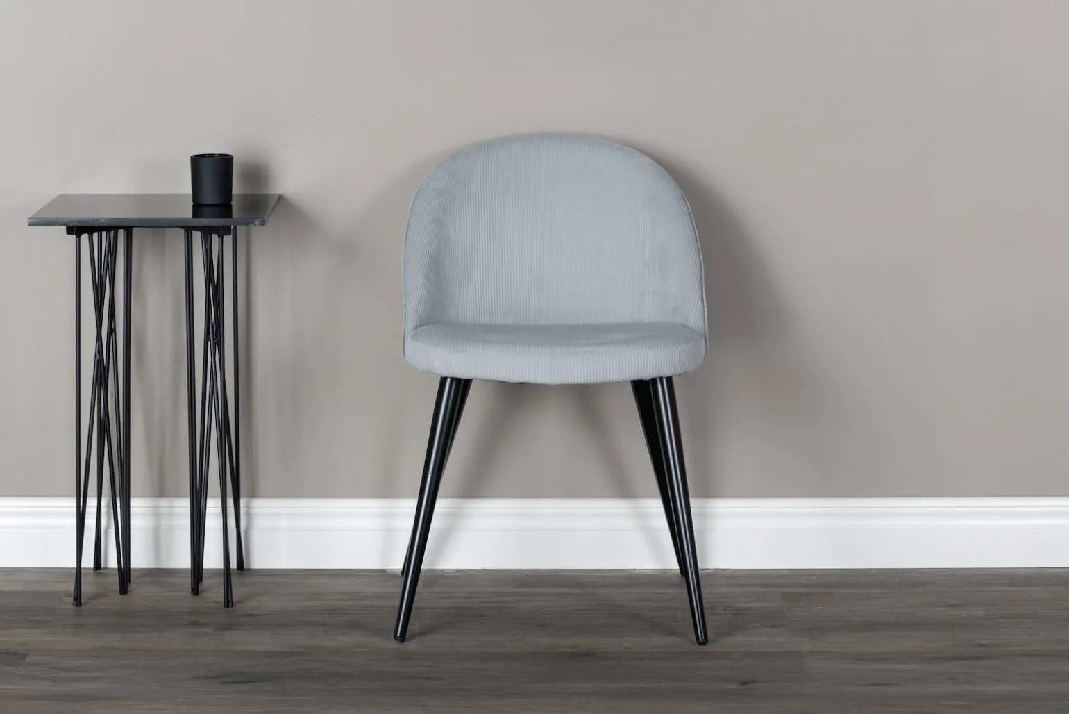 Velvet spisestol Sett av 2
