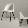 Velvet spisestol Sett av 2