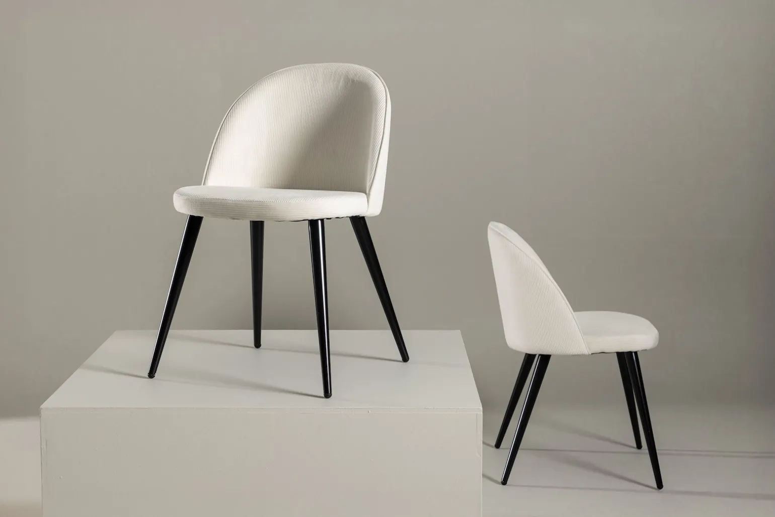 Velvet spisestol Sett av 2