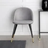 Velvet spisestol Sett av 2