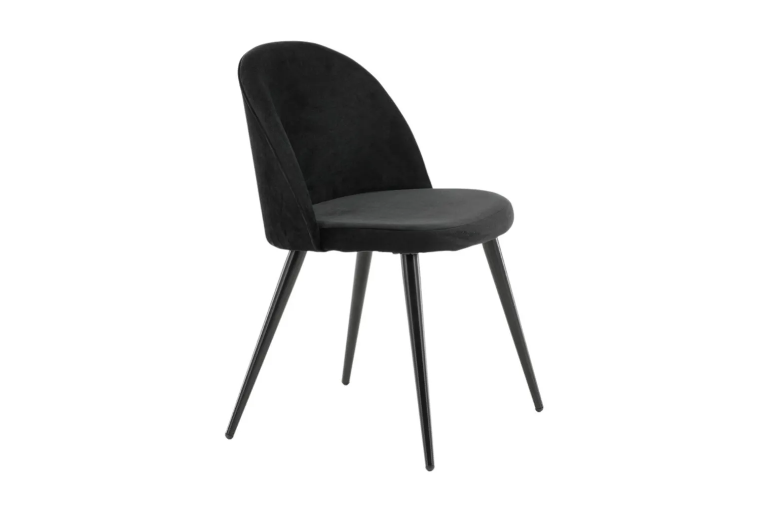 Velvet spisestol. Sett av 2