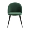 Velvet spisestol. Sett av 2