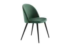 Velvet spisestol. Sett av 2