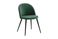 Velvet spisestol. Sett av 2
