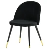 Velvet spisestol Sett av 2