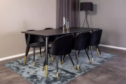 Velvet spisestol Sett av 2