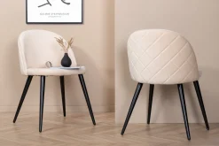 Velvet spisestol Sett av 2