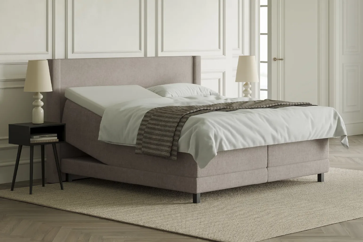 XOV lux 1 regulerbar seng 210x210 cm